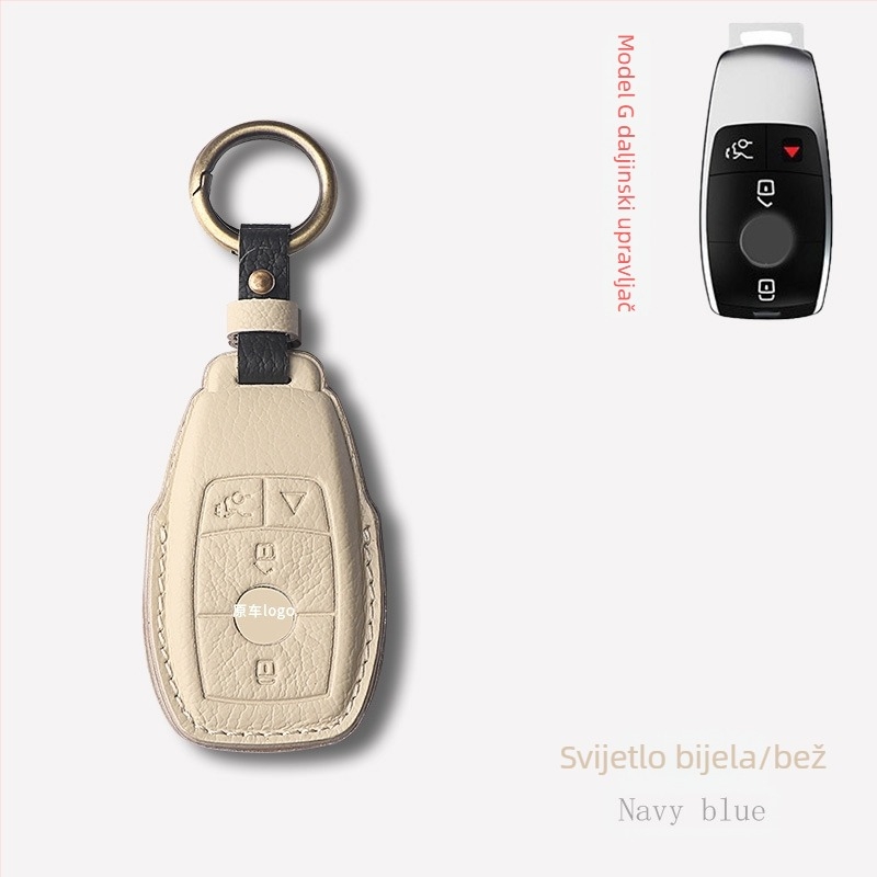 Kućište za ključeve automobila – ovčja koža, jednostavan stil, Shibixing, kompatibilno s univerzalnim modelima, bez prilagodbe