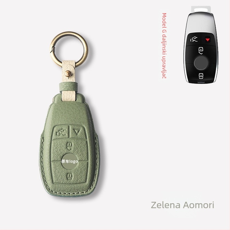 Kućište za ključeve automobila – ovčja koža, jednostavan stil, Shibixing, kompatibilno s univerzalnim modelima, bez prilagodbe