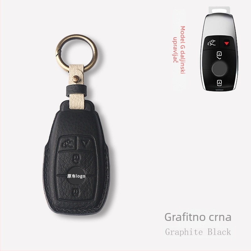 Kućište za ključeve automobila – ovčja koža, jednostavan stil, Shibixing, kompatibilno s univerzalnim modelima, bez prilagodbe