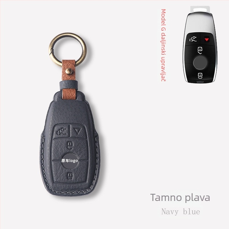 Kućište za ključeve automobila – ovčja koža, jednostavan stil, Shibixing, kompatibilno s univerzalnim modelima, bez prilagodbe