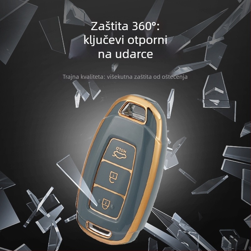 Wenxi TPU kućište ključa za modele Beijing Hyundai: Santa Fe, ix35, Festa, ix25, Elantra i Mingtu; modern stil, prilagodba dostupna, licencirana privatna etiketa
