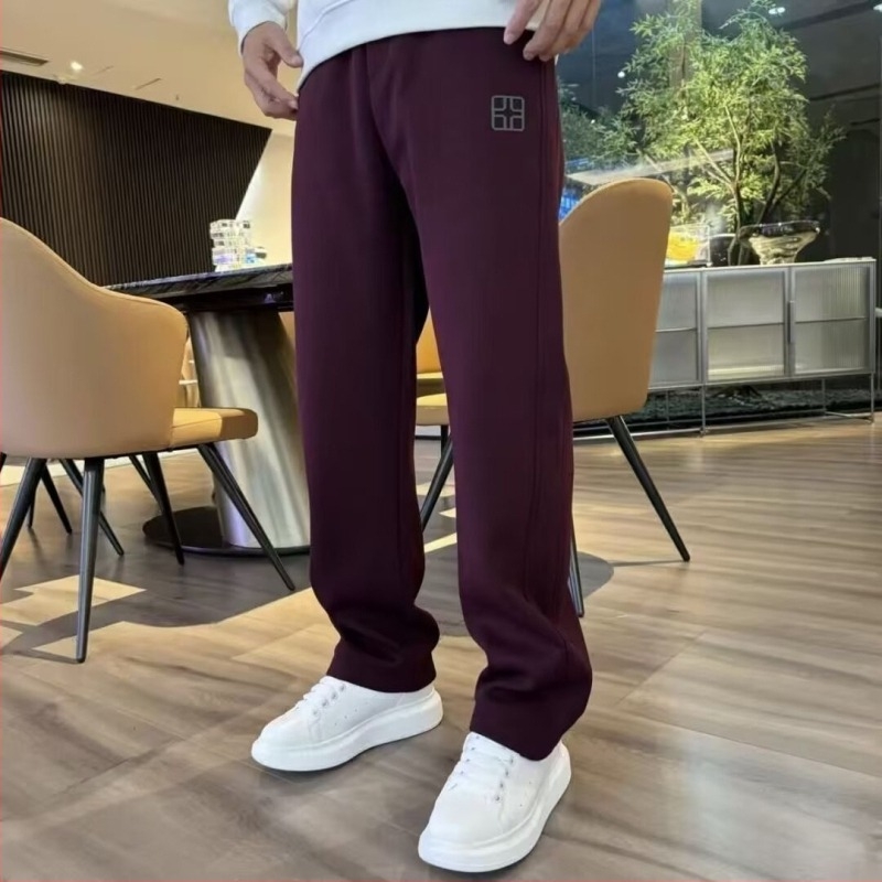 Muške sportske hlače s flecom iznutra, ravnog kroja, pojas i vezica, zima, visoka elastičnost