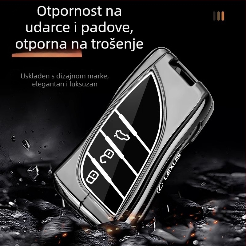 Kućište ključa Lexus ES200/ES300h – cinkova legura, kućište visoke klase sa kopčom