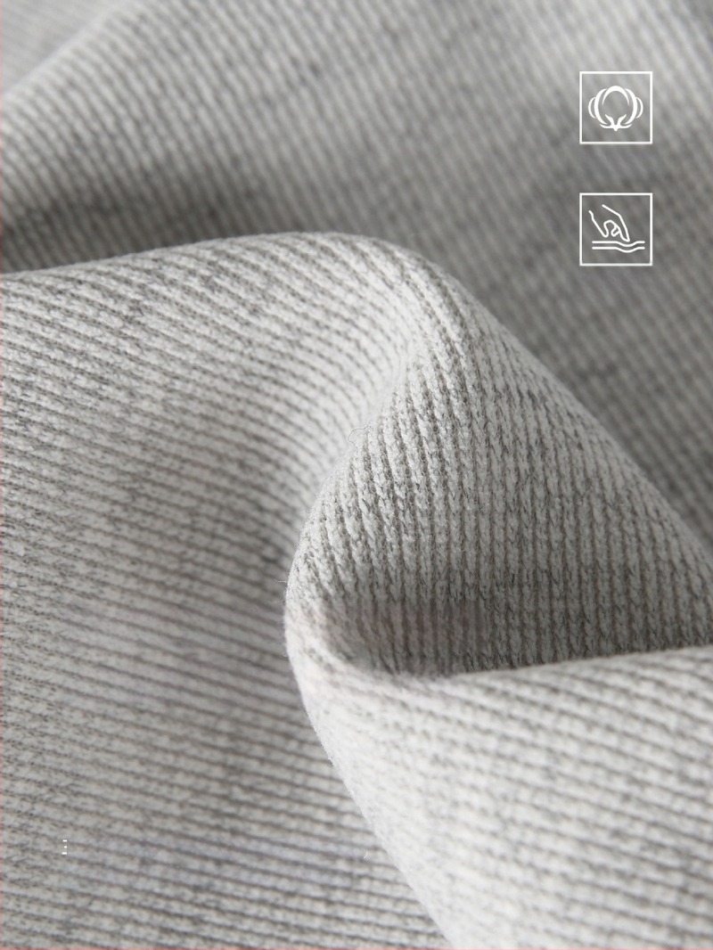 Muške trenirke hlače s fleece podstavom, teške, opuštena ravna kroja, srednji pojas, materijal bambus-poliester