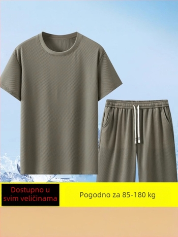 Najlonska majica kratkih rukava i set šorica duljine pet četvrtina za ljeto