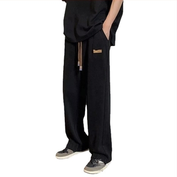 Muške hlače s ravnim krojem od korduroja, flis podstava, srednji pojas, s remenom i čvorom zatvaranja, zima