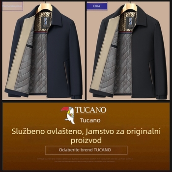 Woodpecker muška zimska jakna s kapulom, slobodan kroj, zatvarač, višestruki džepovi