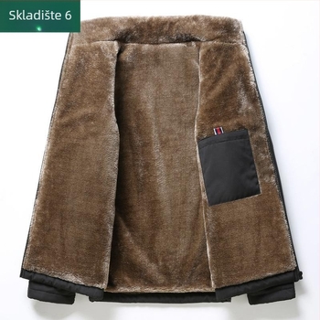 Muški zimski kaput za srednju dob i starije, 100% poliester, normalna debljina, zima 2021