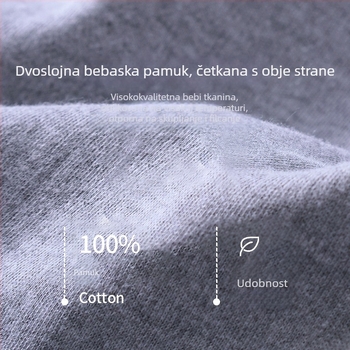 Muške termalne hlače od 100% pamuka, visok struk, duljina 9/10, prozračan materijal, zadržavaju toplinu