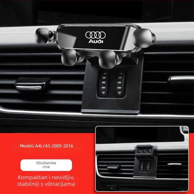 Senzhong Držač telefona za Audi na ploči automobila, Snap-On ugradnja, stil četiri točke zrcala