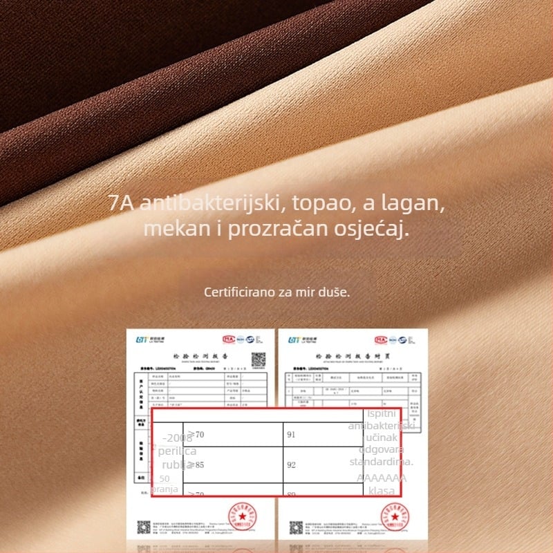 Nylon termalni prsluk bez šavova - četvrtasti ovratnik, 50–70% najlon, srednje težine 161–180 g/m2, sve sezone
