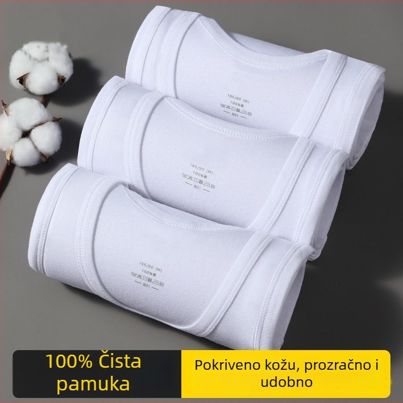 Muški top bez rukava od 100% pamuka, okrugli izrez, 161–180 g/m², za sve sezone, lansirano 2025