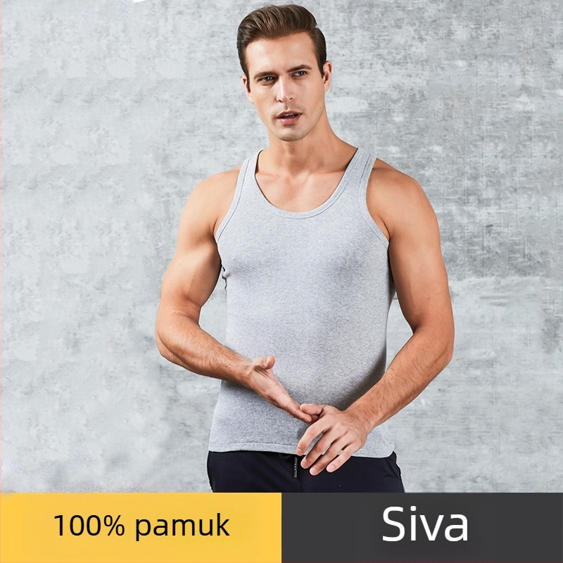 Muški top bez rukava od 100% pamuka, okrugli izrez, 161–180 g/m², za sve sezone, lansirano 2025