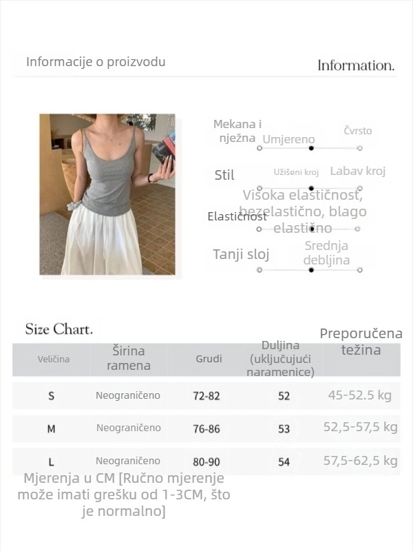 Top s trakama sling, ravni kroj, poliester, mikro‑stretch elastičnost, sadrži spandeks