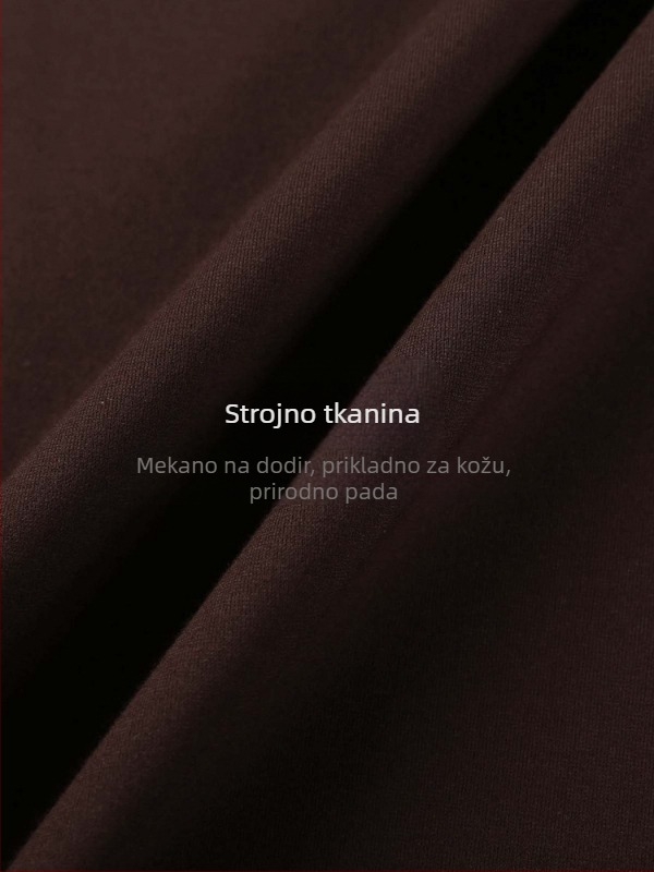 Haljina s plisiranim strukom, bez rukava, okrugli izrez, A-linijski kroj, poliester materijal