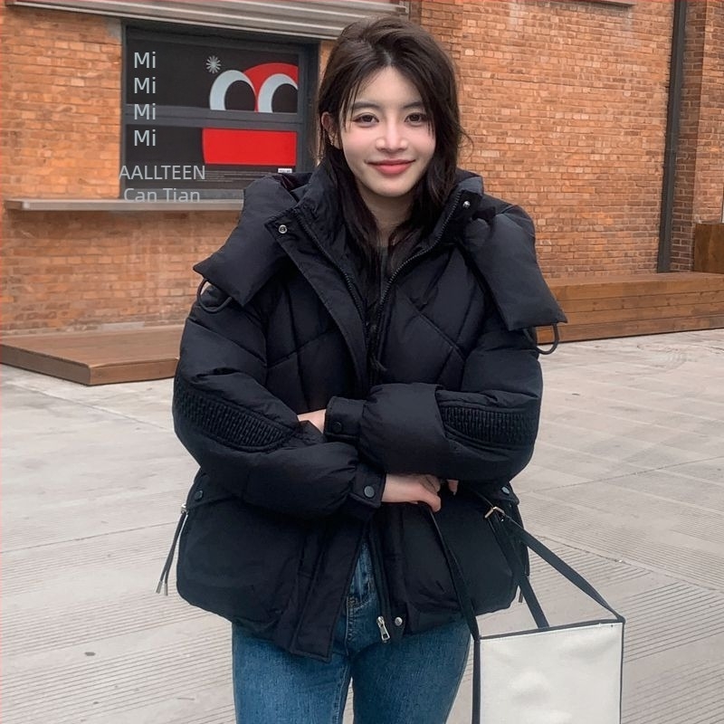 Ženski kaput s punom od svile-pamuka, vanjski sloj od svilenog velura, polo ovratnik, obična duljina