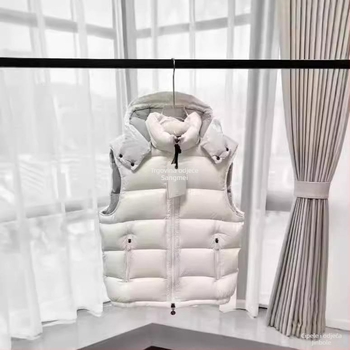 Down jakna s kapuljom i krznenim ovratnikom | bijelo pačje perje 301–350 g | poliester tkanina