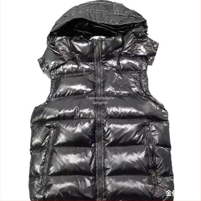 Down jakna s kapuljom i krznenim ovratnikom | bijelo pačje perje 301–350 g | poliester tkanina