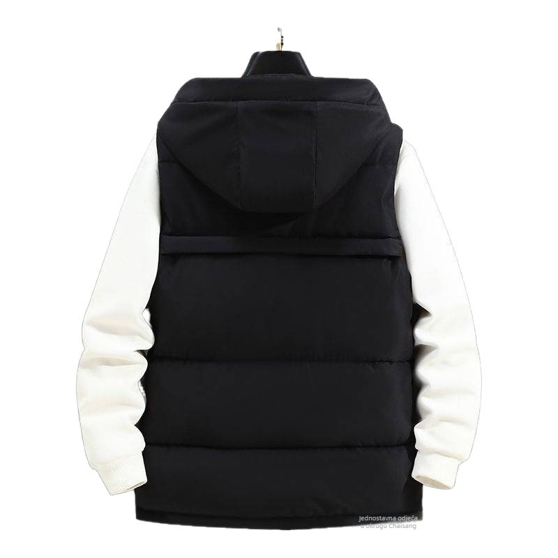 Muški Corduroy prsluk, uski kroj, japanski radni stil, pulover s prednjim jednim gumbom