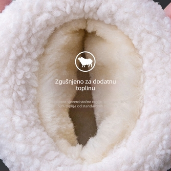 Ženske zimske čizme za snijeg, vodootporne, pliš podstava, srednje visine, EVA potplat, slip-on