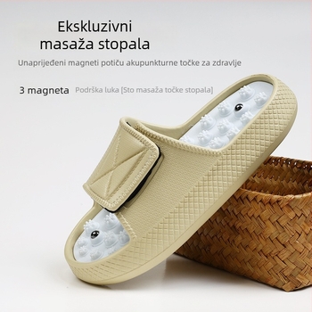 Muške EVA papuče s akupresijskim pločom – opuštene ljetne sandale za plažu, gornji EVA, potplat EVA, injekcijsko oblikovanje, težina 380 g, proljeće 2025