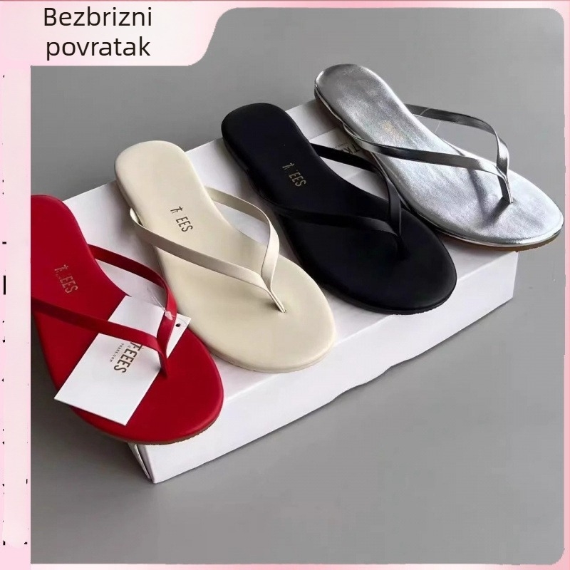 Ženske platformske sandale s gumom, gornji i unutarnji materijal od super fiber, slip-on, ljeto 2025