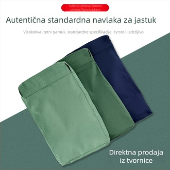 Jastučnica za trening u vojnozelene boji, maslinasto zelena standardna jastučnica, za dom, tamno plava i plamena plava, jednodijelna jastučnica