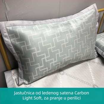 Jastučnica — Poliester (91–95%), Jacquard tkanje, bojanje vlakana (yarn-dyed), digitalni tisak