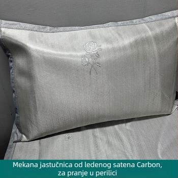 Jastučnica — Poliester (91–95%), Jacquard tkanje, bojanje vlakana (yarn-dyed), digitalni tisak