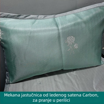 Jastučnica — Poliester (91–95%), Jacquard tkanje, bojanje vlakana (yarn-dyed), digitalni tisak