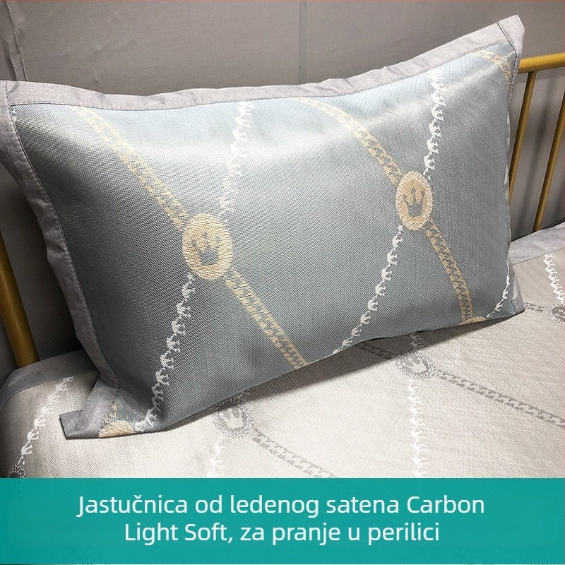 Jastučnica — Poliester (91–95%), Jacquard tkanje, bojanje vlakana (yarn-dyed), digitalni tisak