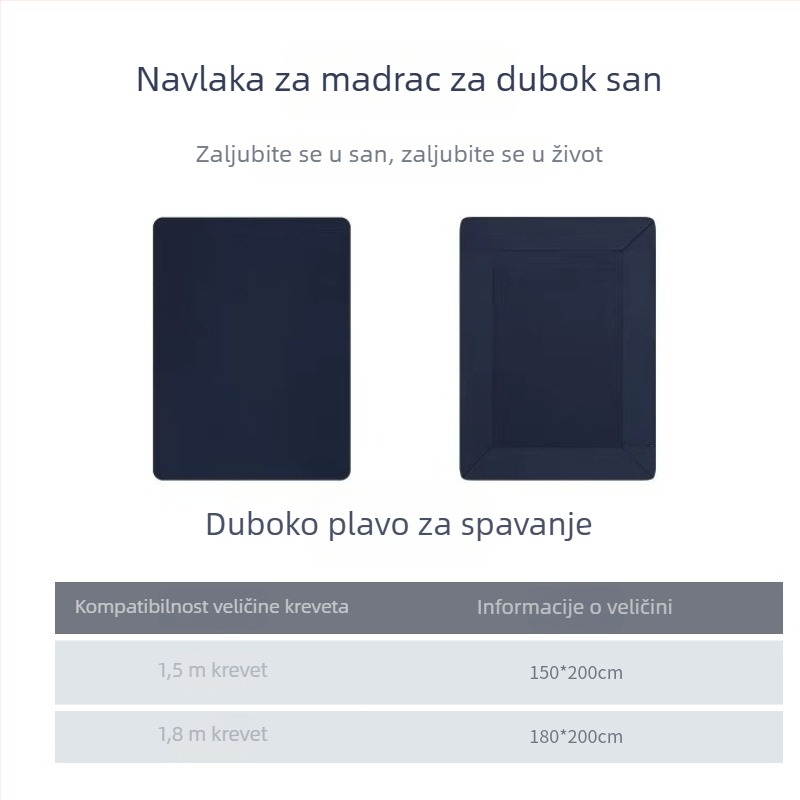 Elastična plahta za krevet s motivom planete, duboki san, zaštita madraca, sve sezone, jednobojna, moderni minimalistički stil