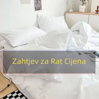 Bijeli hotelski set posteljine, pamuk i navlaka za jorgan