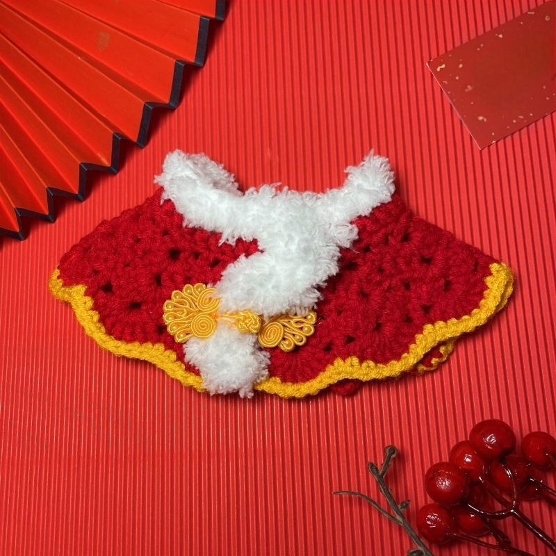 Šal-bib za kućne ljubimce s uzorkom slova, poliester, brend Also Pet and Happy