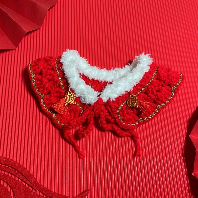 Dodaci za kućne ljubimce: šal-bib s alfabetnim uzorkom; poliesterski materijal; stil princeza vjetar; pogodno za razne festivale