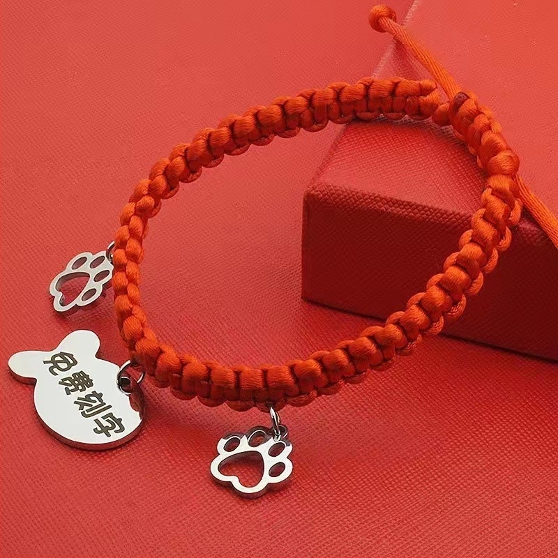 Ovratnik za kućne ljubimce od nehrđajućeg čelika, crtani stil, univerzalna upotreba