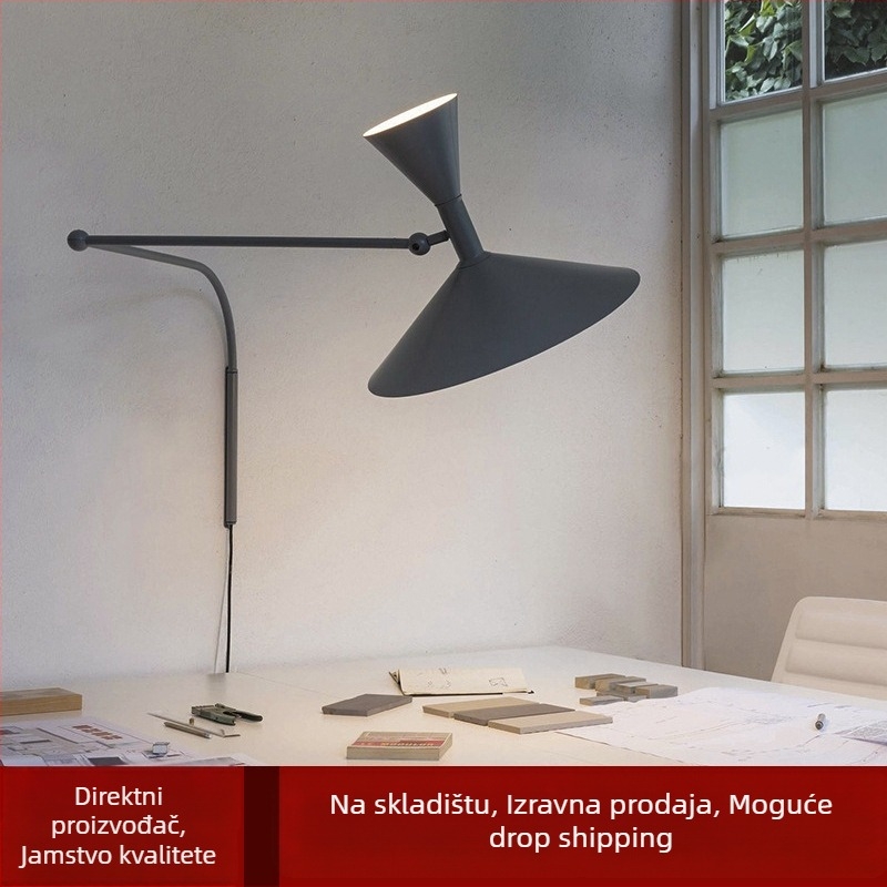 Zidna lampa – LED svjetlo, metalno sjenilo i tijelo od željeza, 220V, CE certificirano