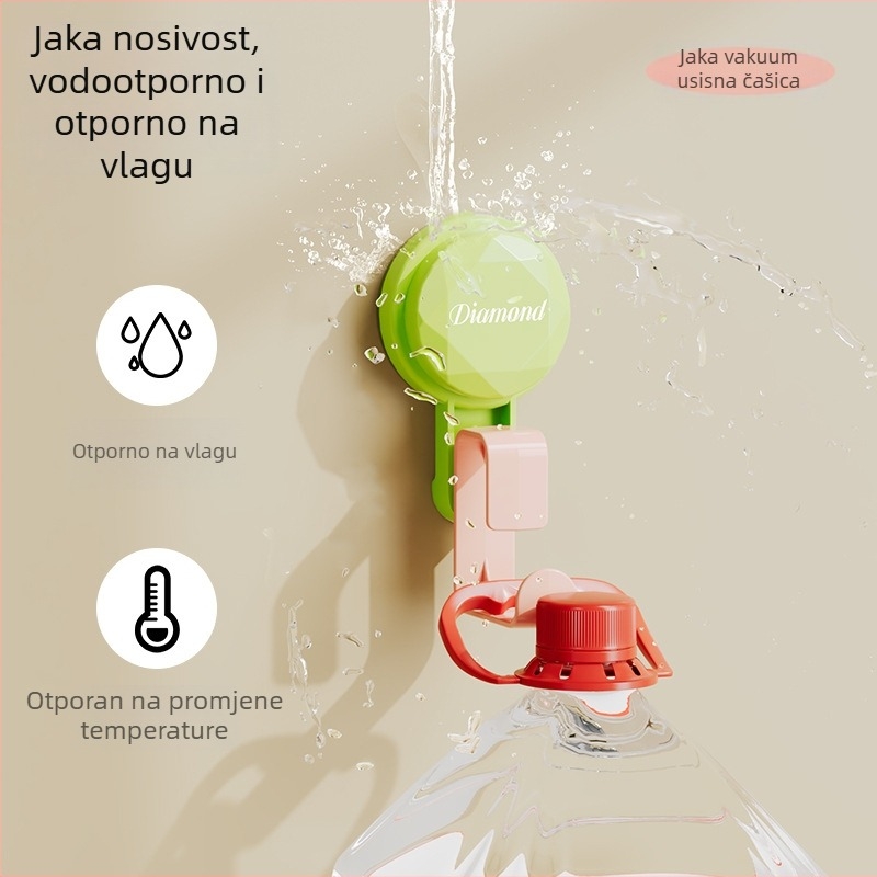 Zidni držač za umivaonik sa snažnom usisnom čepom, bez bušenja, za kupaonicu i kuhinju