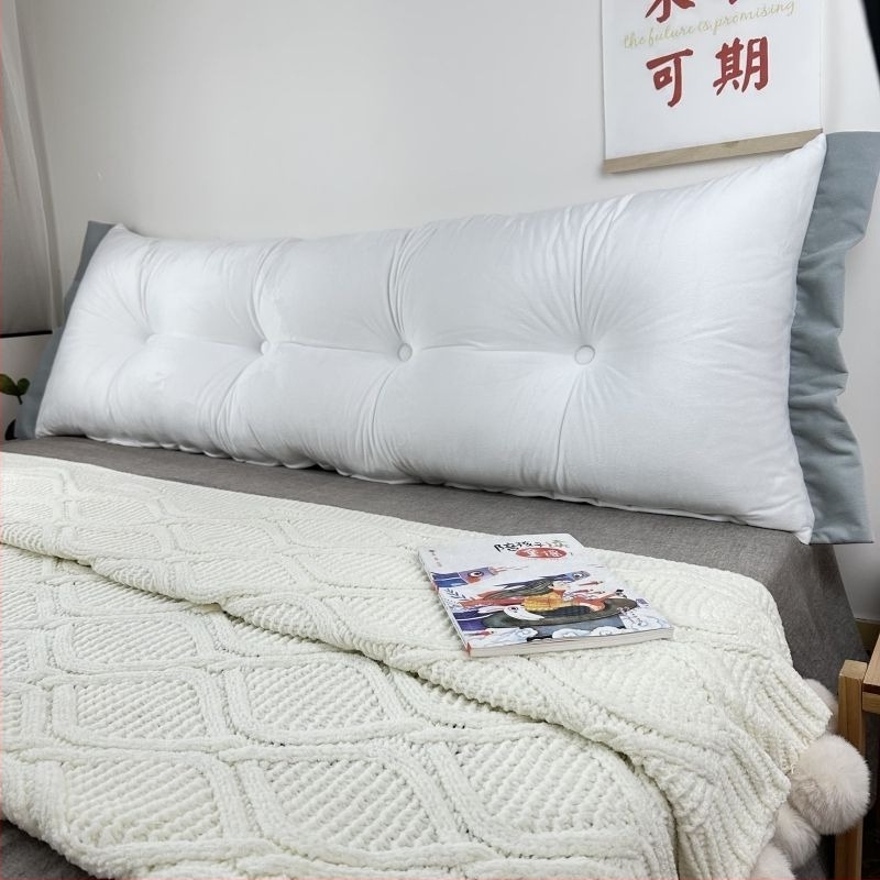 Jastuk za uzglavlje kreveta, Tatami stil, kristalni velur, INS stil, jednostavan uzorak, spavaća soba