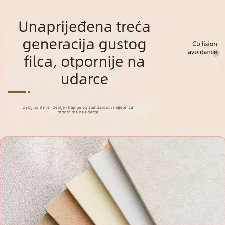 Naljepnica za zid - minimalistički geometrijski uzorak, 3D pozadinski ukras