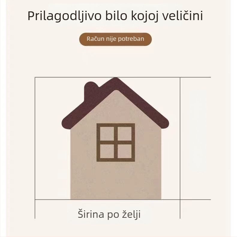 Naljepnica za zid - minimalistički geometrijski uzorak, 3D pozadinski ukras