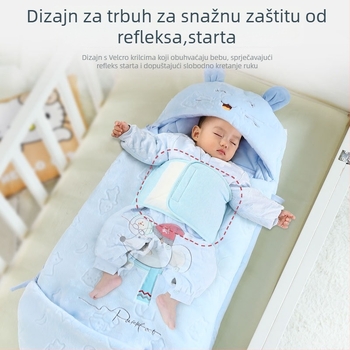 BDL Bidole Dječji spavaći vreć za novorođenčad (0-1 godina), flanel materijal, podstava 95% pamuk, punilo poliester, stil envelope, jesen-zima, uzorak crtani