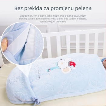 BDL Bidole Dječji spavaći vreć za novorođenčad (0-1 godina), flanel materijal, podstava 95% pamuk, punilo poliester, stil envelope, jesen-zima, uzorak crtani