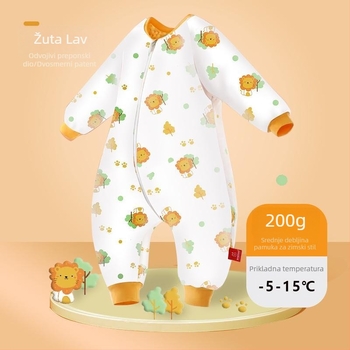 Card Partner Dječji spavaći vreć s podijeljenim nogama, dvostruki sloj pamuka, tkanina od čiste pamuka, punilo od pamuka, proljeće–jesen