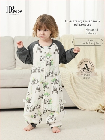 Candy Teddy Spavaći vreć od bambusovih vlakana, cjelogodišnji, s podijeljenim nogama, za bebe i malu djecu, proljeće–jesen