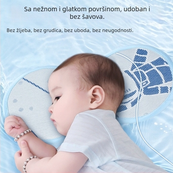 Drizzle Dječji jastučić za ruku, prozračan ice silk materijal, za djecu od 0 do 12 mjeseci, dječji madrac