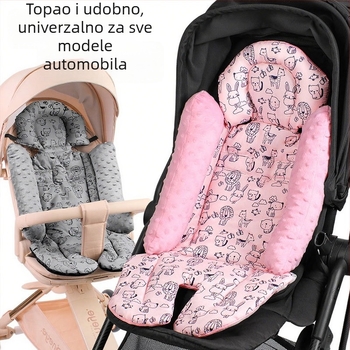 Pamukasta podloga za sjedalo kolica i dječji stol za hranjenje, protuklizna, za uzrast 0–4 godina
