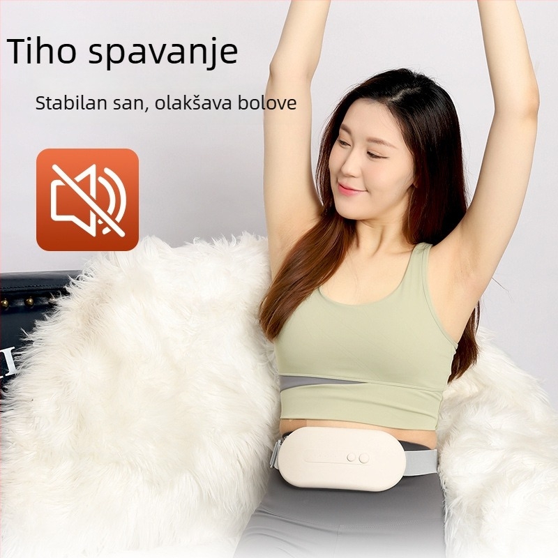 Pojas za masažu struka s infracrvenim zagrijavanjem i višepunktnom vibracijom, model LSP-1, punjiv, tajmer, temperatura 45-65°C