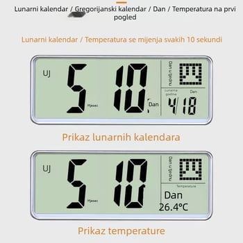 Polaris 2265 zidni sat s vječnim kalendarom, kvarcni mehanizam, baterijsko napajanje, okrugli dizajn, plastično kućište