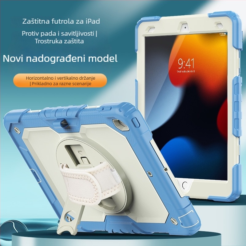 Apple iPad silikonska zaštita kućišta – otporna na udarce, otporna na otiske prstiju, s imprintom, kompatibilna s iPad